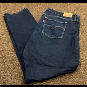 Levi's Dark Blue Jeans Sz 34 Label 312 shaping slim